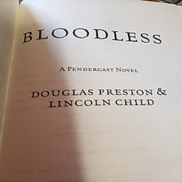 Hardcover Book Like New, Bloodless - Picture 5 of 6